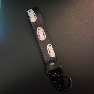 Studio Ghibli Spirited Away, No Face Wristlet Lanyard Keychain Accessory